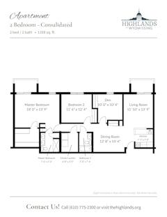 Two Bedroom Consolidated floorplan image