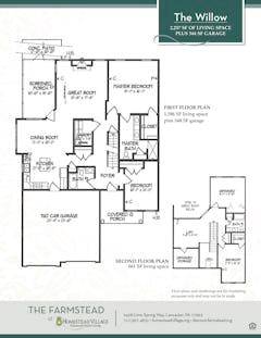 The Willow at The Farmstead floorplan image