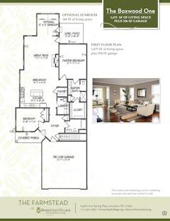 The Boxwood One at The Farmstead floorplan image