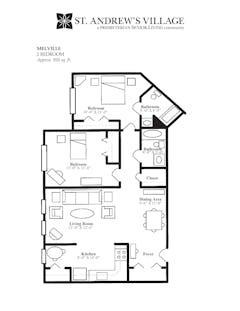 The Melville floorplan image
