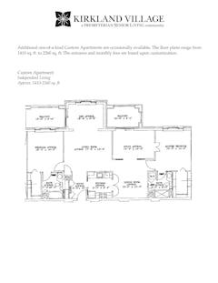 The Custom Apartment floorplan image