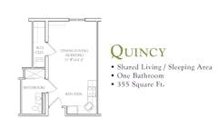 The Quincy floorplan image