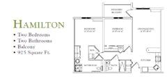The Hamilton floorplan image