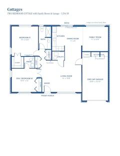 Two Bedroom Cottage floorplan image