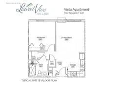 Unit B at Vista Apartment floorplan image