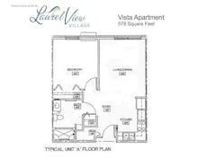 Unit A at Vista Apartment floorplan image