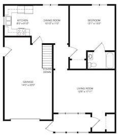 One Bedroom at Luther Haven floorplan image