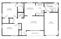 Two Bedrooms at Luther Haven floorplan image