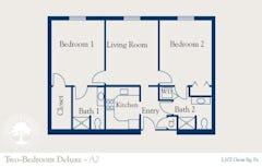 Two Bedroom Deluxe - A2 floorplan image