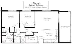 The Clarion at Village Commons floorplan image