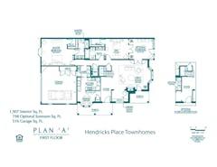 Plan A at Hendricks Place Townhomes floorplan image
