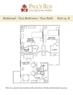 The Redwood floorplan image
