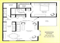 The Woodsedge Cottage floorplan image