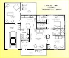 The Crescent Meadows Cottage floorplan image