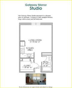 The Gateway Studio floorplan image