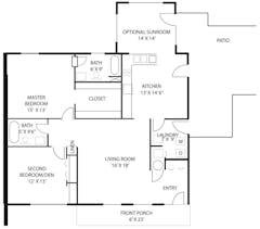 The Keystone Duplex 1 floorplan image