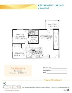 The Willowdale floorplan image