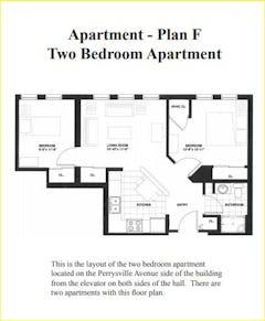 The Apartment Plan F floorplan image
