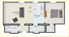 The Simpson Unit 221 floorplan image