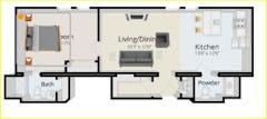 The Simpson Unit 309 floorplan image