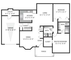 The Villas D floorplan image