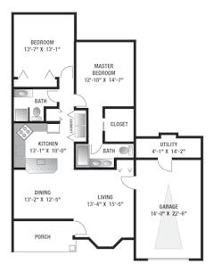 The Villas C floorplan image