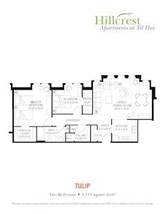 The Tulip floorplan image