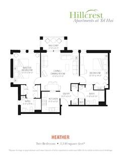 The Heather floorplan image