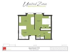 The Apartment 232 floorplan image