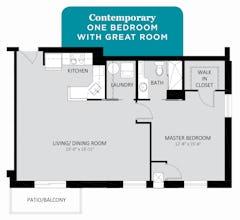 The Independence II Contemporary floorplan image