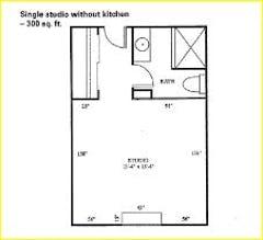 The Single Studio floorplan image