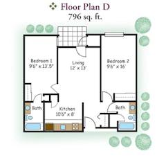 The Apartment Plan D floorplan image