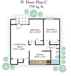 The Apartment Plan C floorplan image