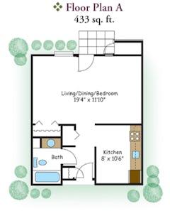 The Apartment Plan A floorplan image