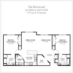 The Rosewood floorplan image