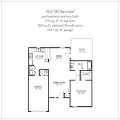 The Willowood floorplan image