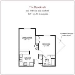 The Brookside floorplan image