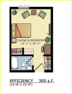 The Efficiency floorplan image