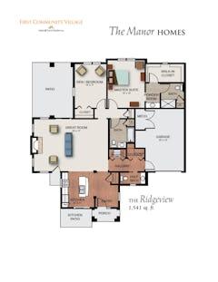 The Ridgeview floorplan image