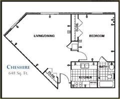 The Cheshire floorplan image