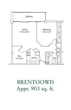 The Brentwood floorplan image