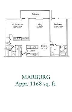 The Marburg floorplan image