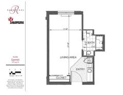 The Garmin floorplan image