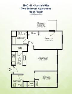 The Plan H floorplan image