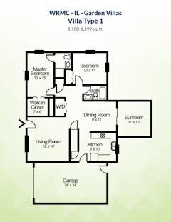 The Villa Type 1 floorplan image