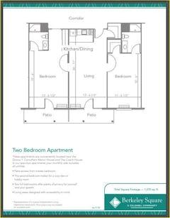 The Apartment 2BR 2B floorplan image