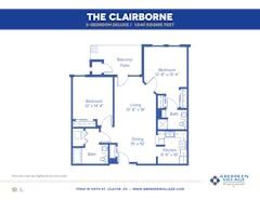 The Clairborne floorplan image