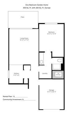The Garden Home  floorplan image