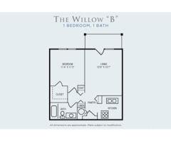 The Willow B floorplan image