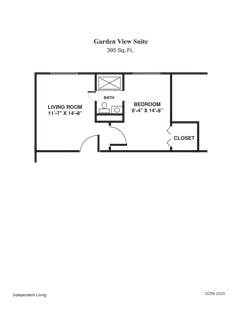 The Garden View Suite floorplan image